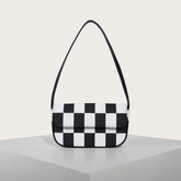 Retro Plaid Square Baguette Bag - Shah S. Sahota